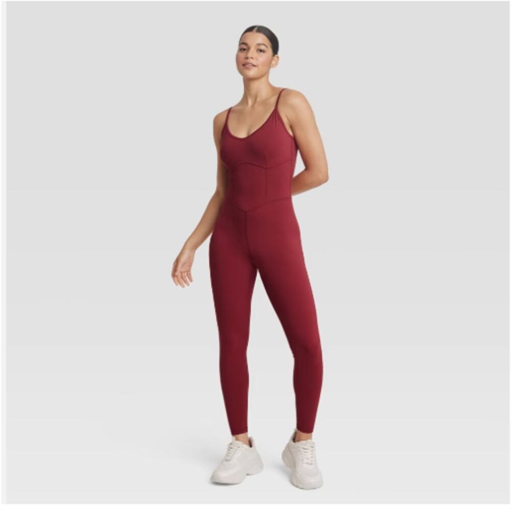 JoyLab Corset Bodysuit Leotard Stretch Jersey XL U-Neckline